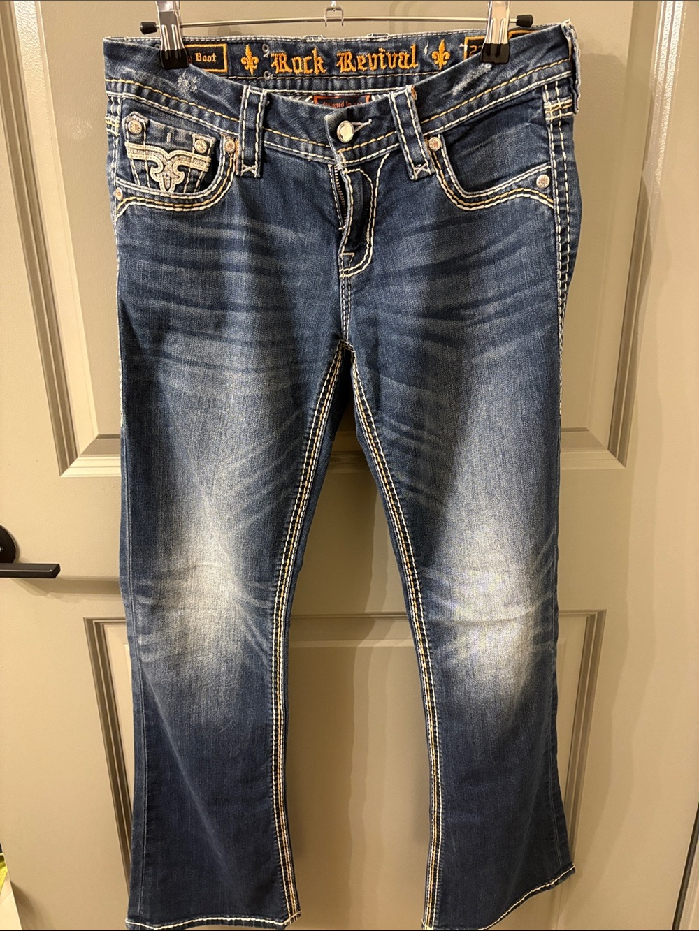 Rock Revival Vintage Nancy Medium Wash Easy Bootcut Jeans